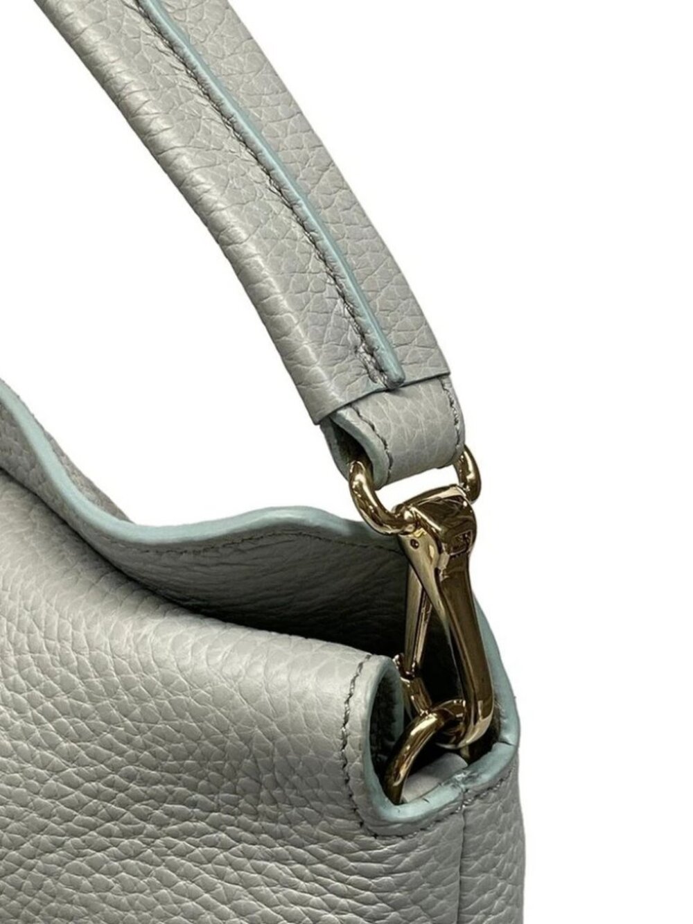 Burberry 3939070 Light Blue Leather Tote Bag - Picture 14 of 14